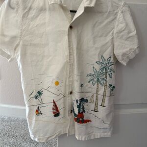 Old Navy Crisp White Collared Shirt